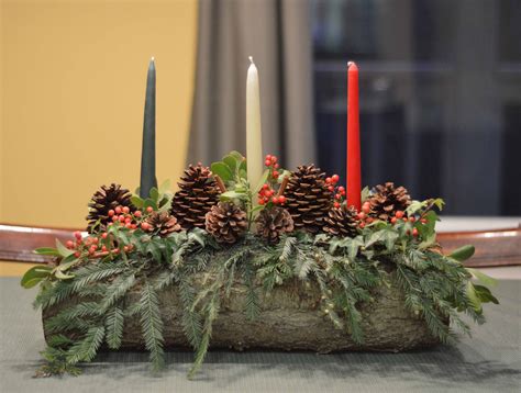 Pagan yule log decorations
